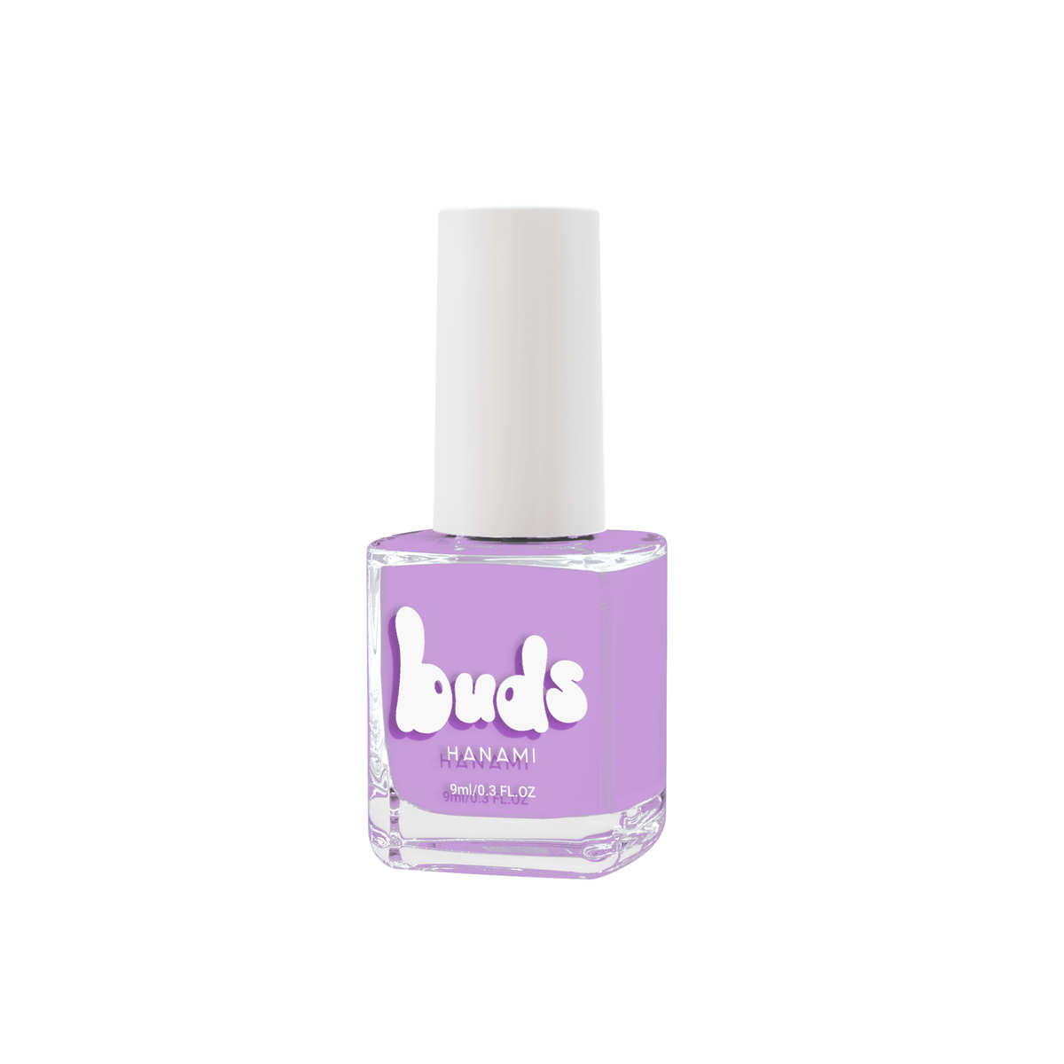 Bubblegum purple Buds kids nail polish bottle