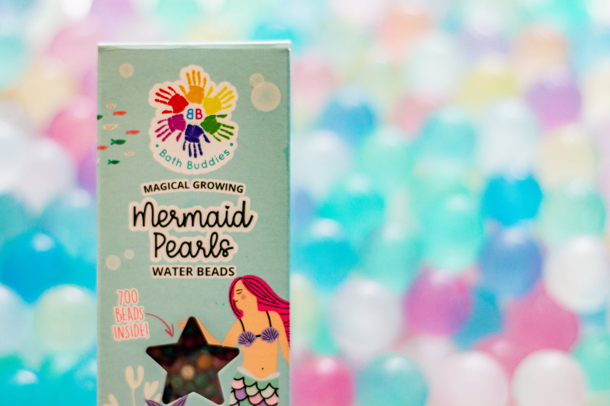 Mermaid Pearls water beads for sensory play