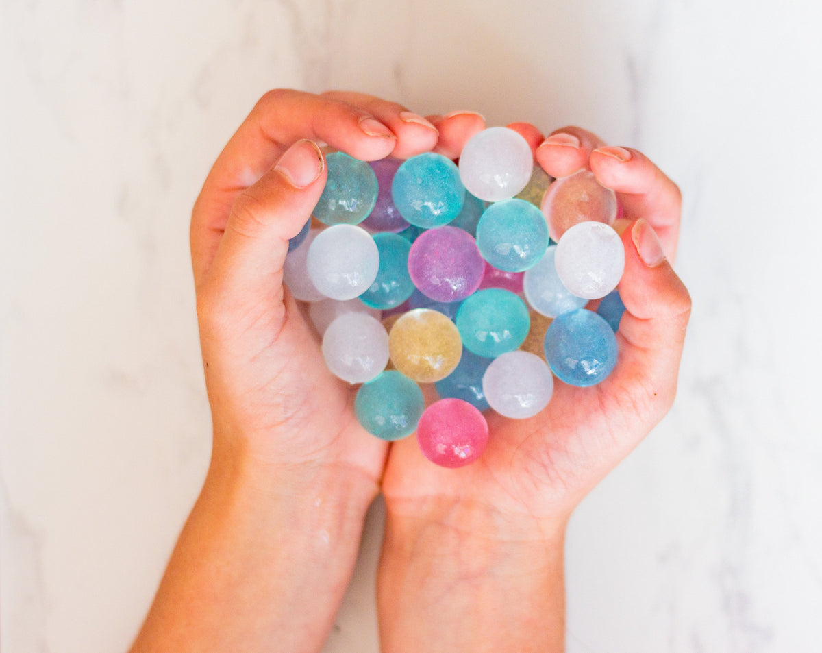 Mermaid Pearls water beads for sensory play