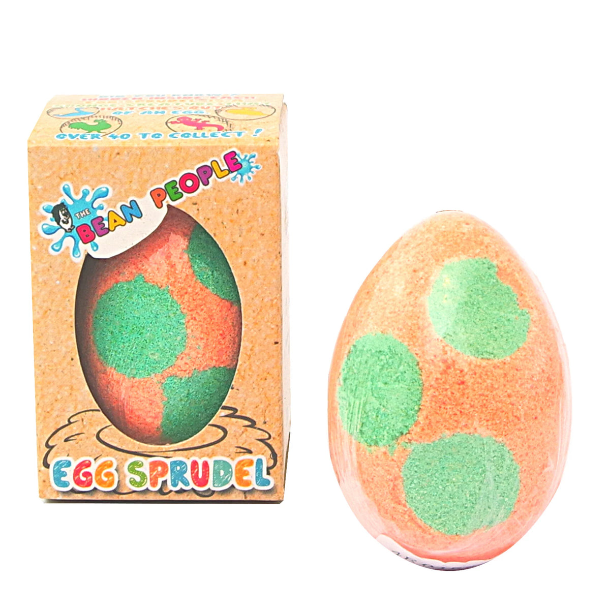 Orange Dino Egg Bath Bomb Sprudel