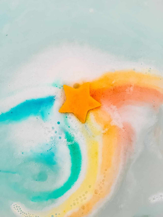 Bundle | Rainbow ROCKET and STAR Bath Bomb Sprudel® | Set of 2