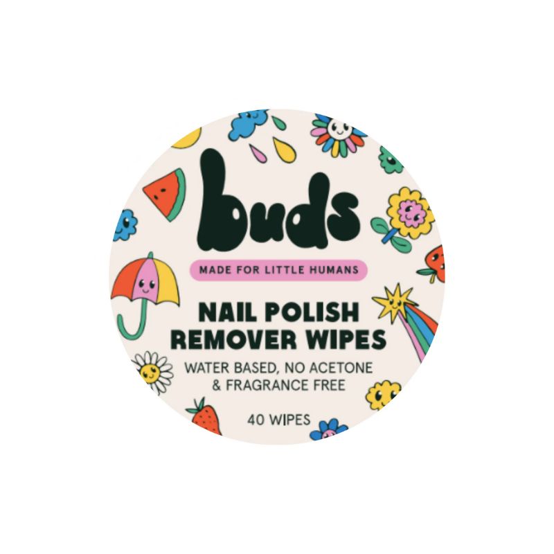 Buds water-based nail polish remover wipes pack