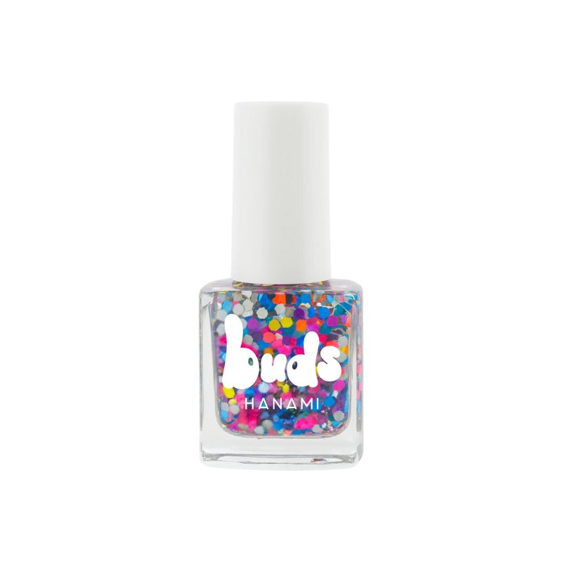 Pinata colourful confetti Buds kids nail polish bottle