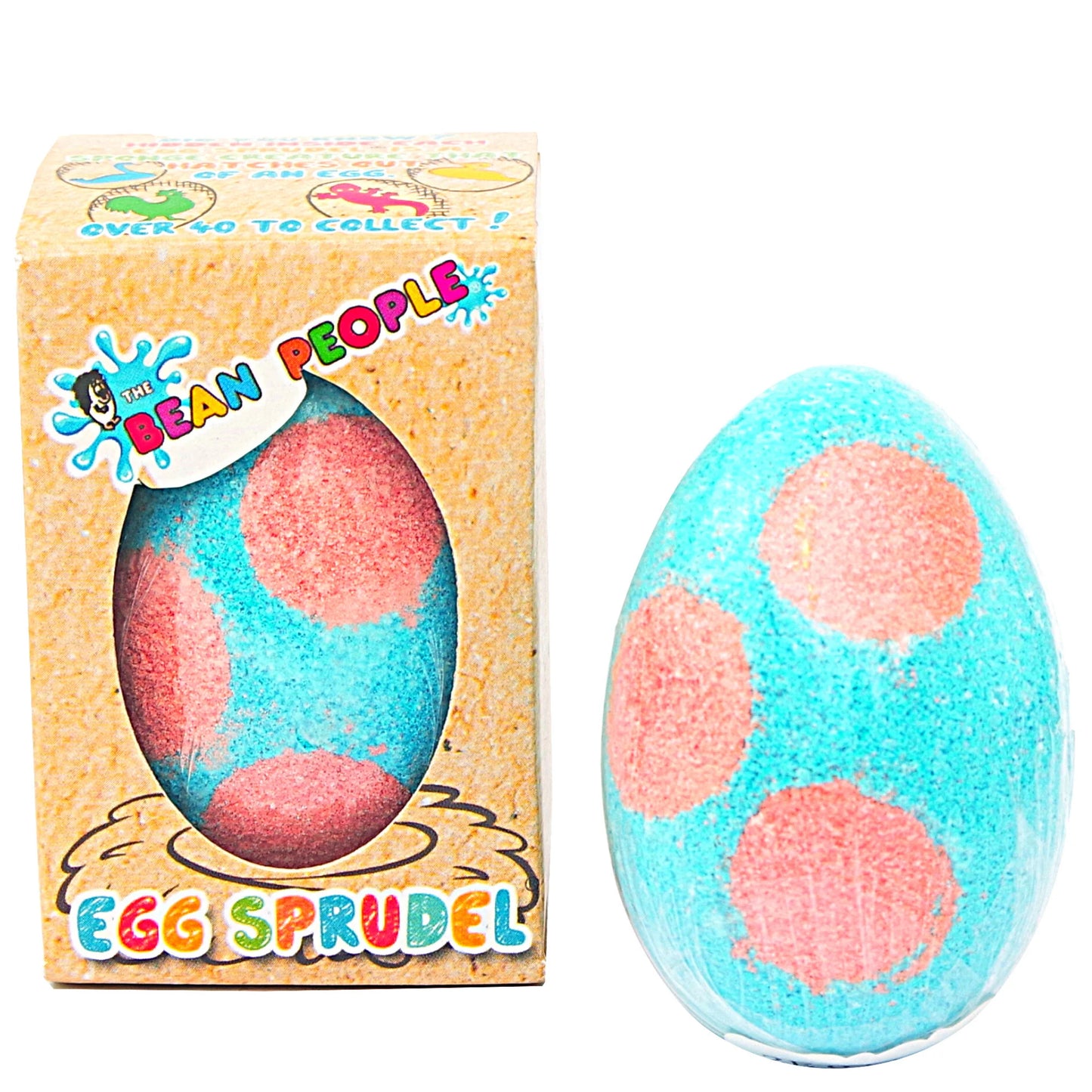 Blue Dino Egg Bath Bomb Sprudel