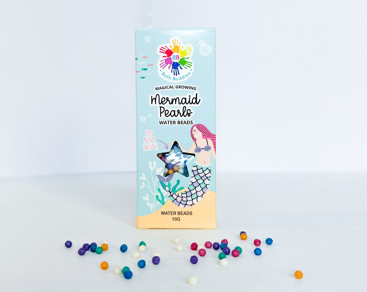 Mermaid Pearls water beads for sensory play