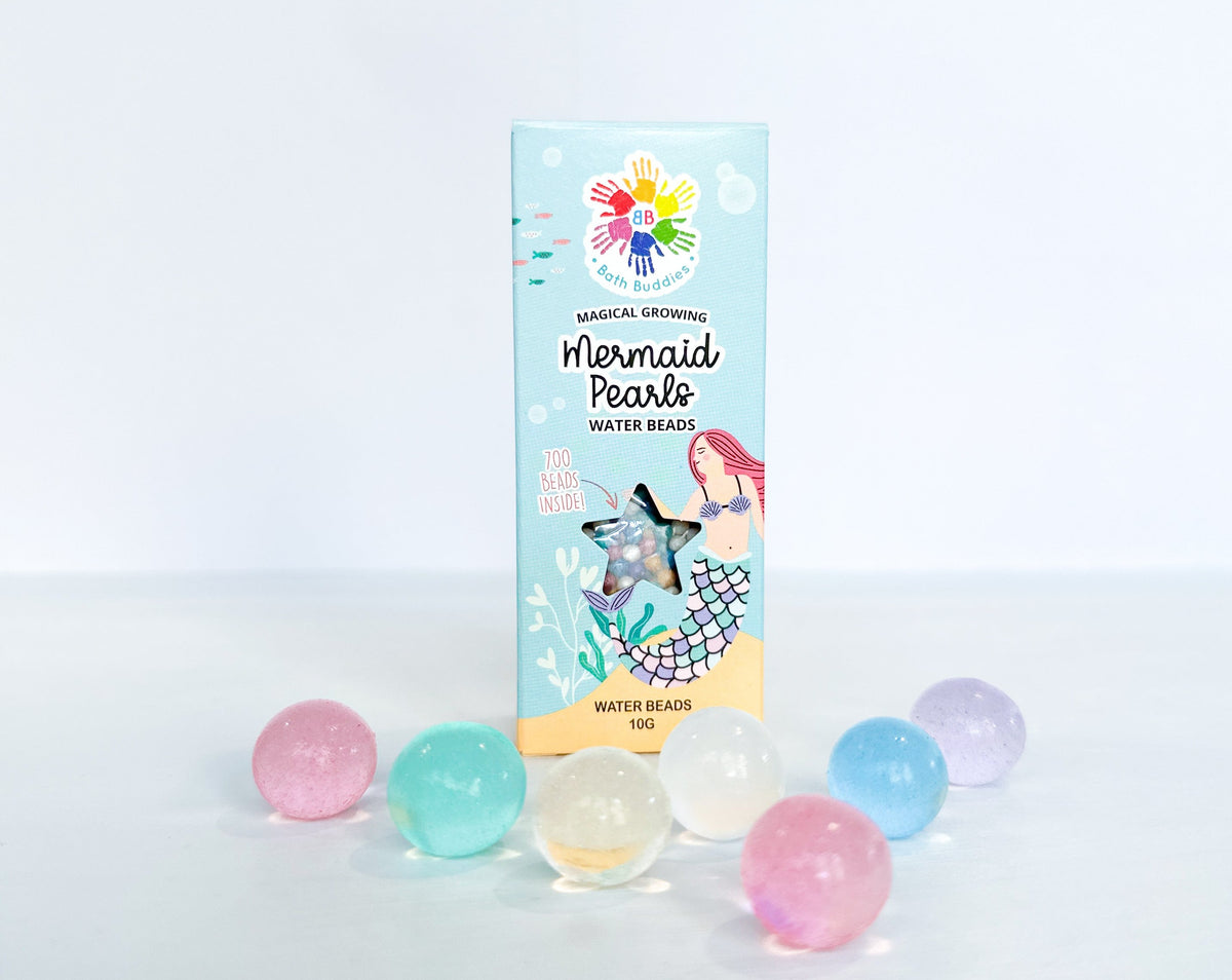 Mermaid Pearls water beads for sensory play