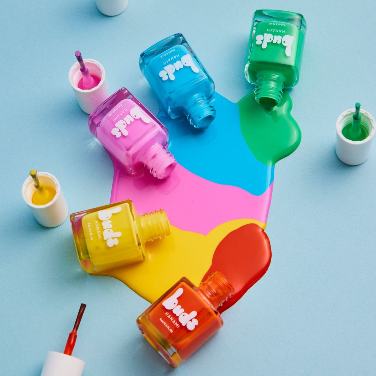 buds kids nail polish in bright fun colours