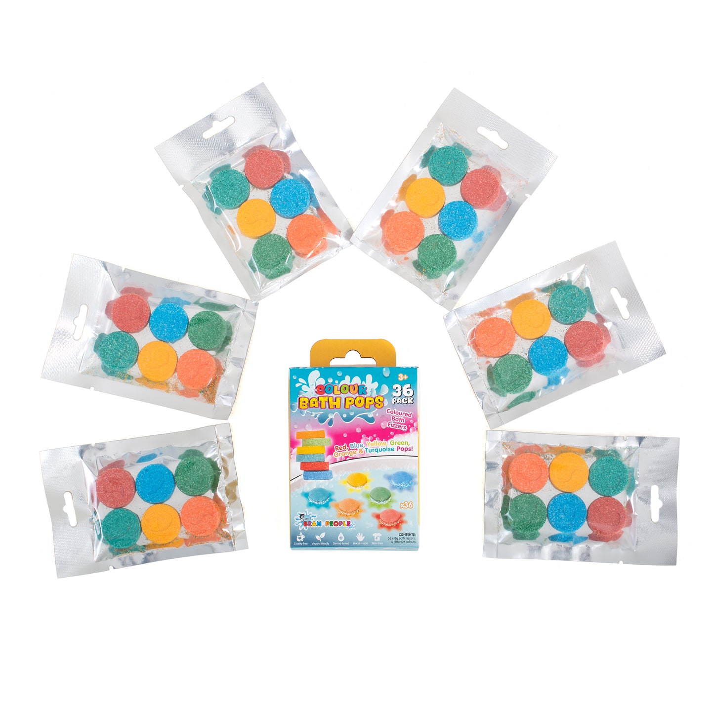 Colour Bath Pops | 36 fizzy tabs *NEW PRODUCT*
