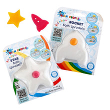 Load image into Gallery viewer, Rainbow ROCKET and STAR Bath Bomb Sprudel® | Set of 2
