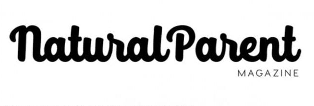 Natural Parent Magazine logo in black script on a white background