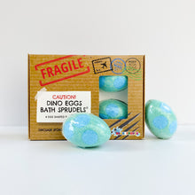 Load image into Gallery viewer, Dino eggs kids bath bombs; dinosaur eggs
